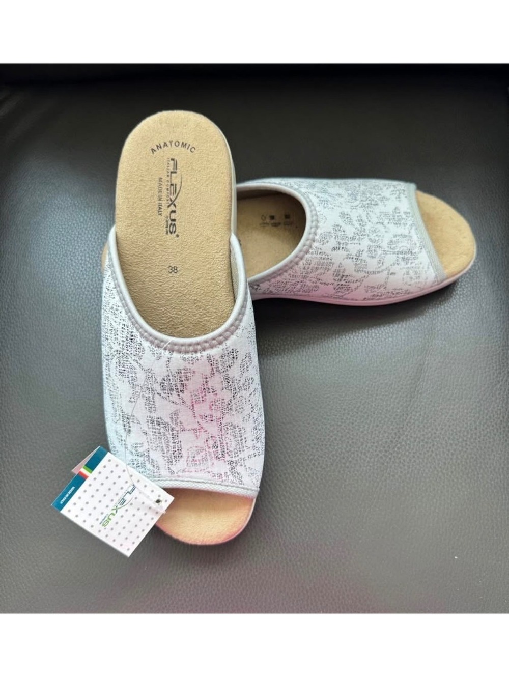 Flexus by Spring Step Women's Open-Toe Slide Sandals - Size 38 (US 7 1/2-8)